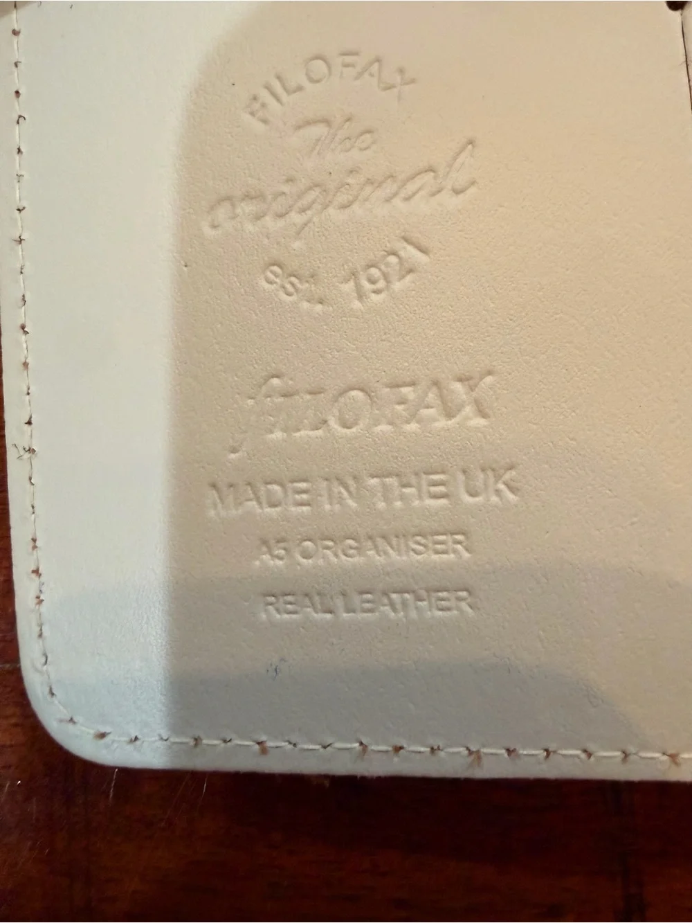 filoFAX A5 leather light gray Organizer